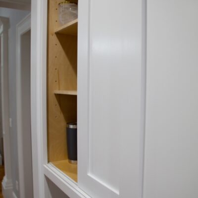 Sliding Cabinet Doors with Inset Track and Glides