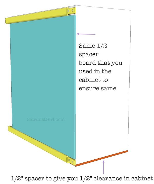 Build a sliding pantry storage