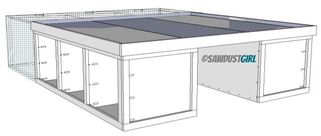 platform storage bed plans