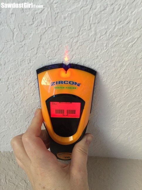 Using a stud finder