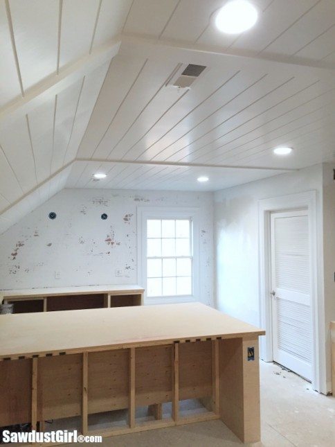 V Groove Plywood Plank Ceiling