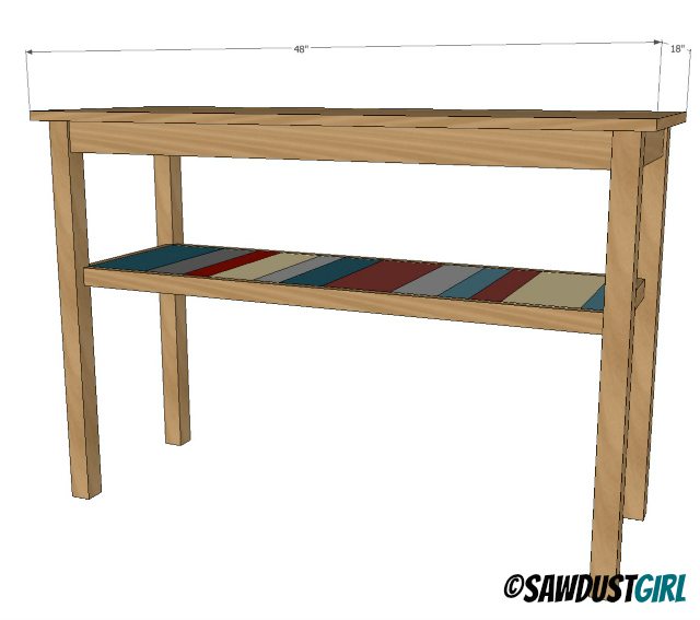 console table free plans and tutorial