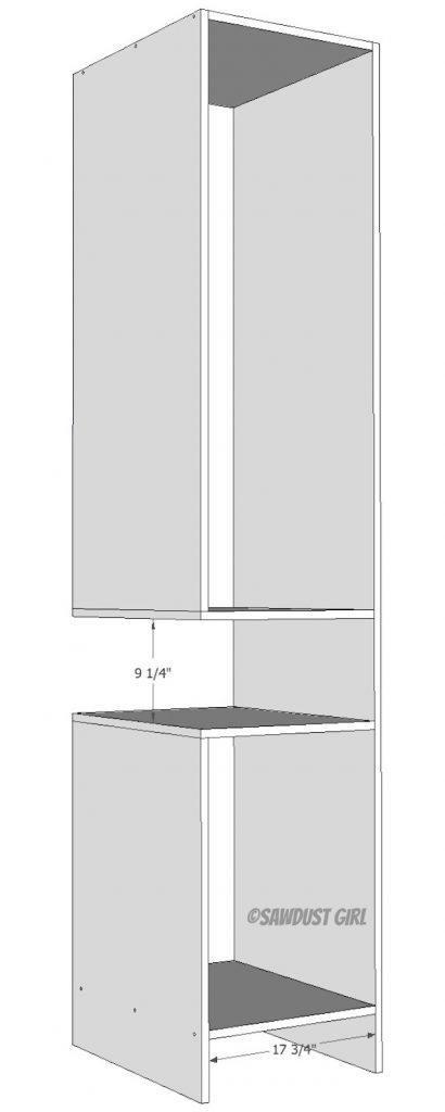 woodworking plans for wardrobe tower with open cubby