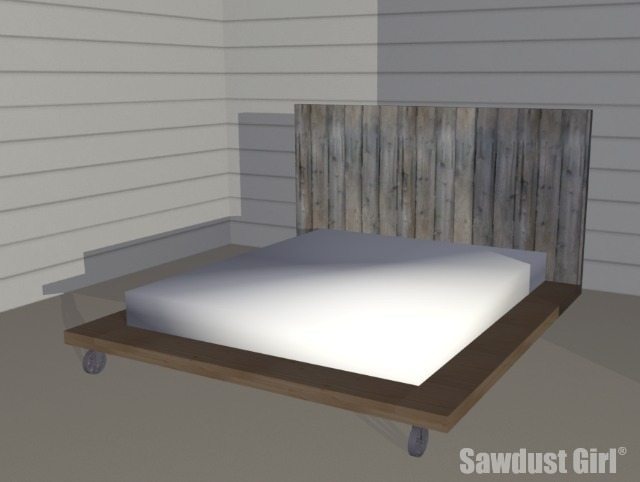 How to Make an Industrial Platform Bed - Woodworking Plans - Free DIY Platform Bed Plans
